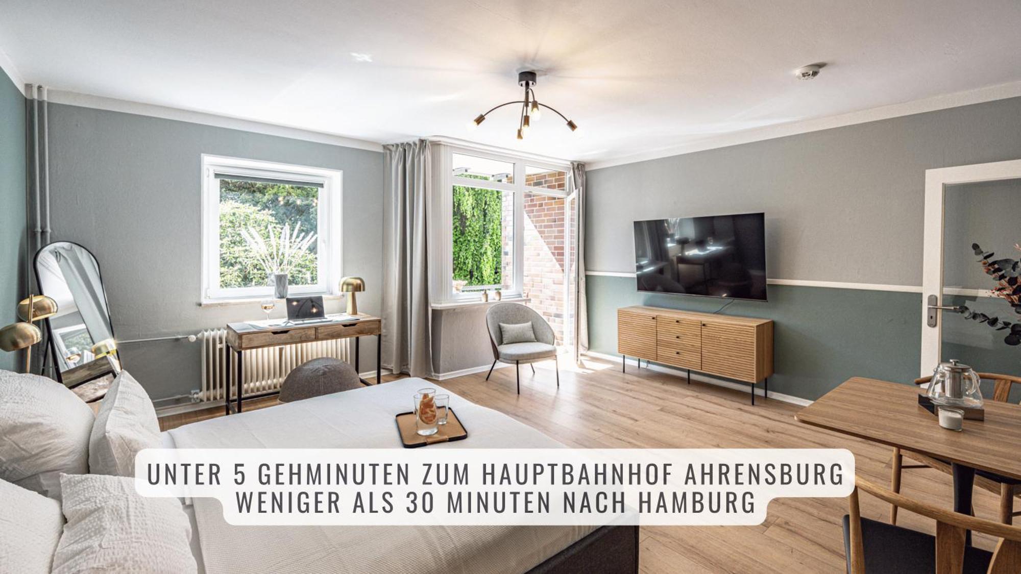 Have-A-Nice-Stay - Nahe Bahnhof Ahrensburg - 20 Minuten Nach Hamburg - Trotzdem Ruhig Gelegen - 6 Minuten Zu Fuss Ins Zentrum Ahrensburg - Modern Eingerichtet מראה חיצוני תמונה
